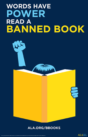 Words Have Power Banned Books Week Graphic